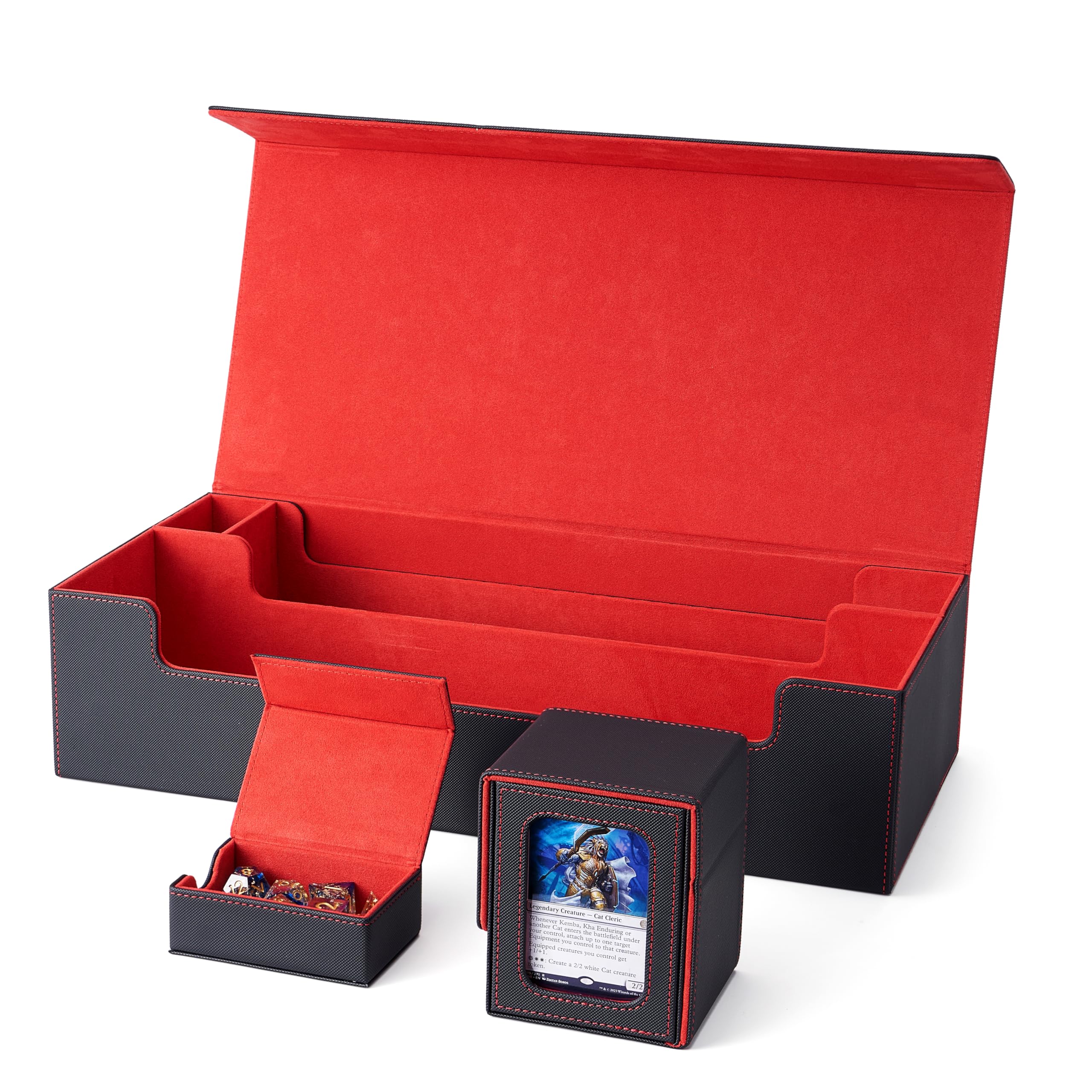 Amazon.com: Venssu MTG Deck Box Holds 5 Display Card Deck Boxes